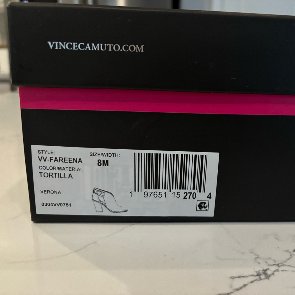 Vince Camuto Open toe booties